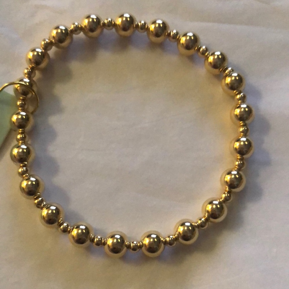 NWT Enewton Classic Grateful Pattern 6mm Bead Bracelet - Picture 3 of 4